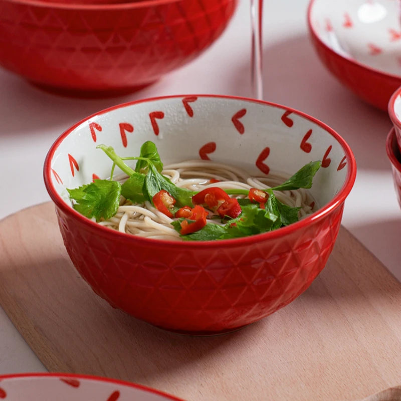 Nordic Dinner Plates Set Tableware Bowl Set Household Ceramic Tableware Dinnerware Set Bowl Plate Soup Bowl Set Kitchen Supplies