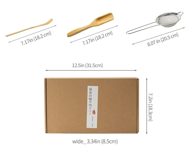 Japanese Matcha Blender Ceremony 4/5/6pcs Set Ceramic Chawan Bowl Bamboo Whisk and Tea Scoop Matcha Tools Kit for Tea Lovers