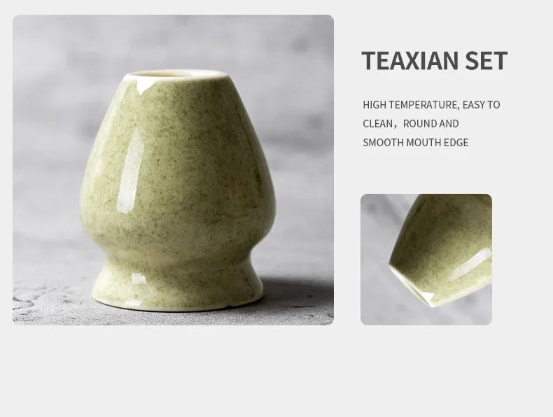 Japanese Matcha Blender Ceremony 4/5/6pcs Set Ceramic Chawan Bowl Bamboo Whisk and Tea Scoop Matcha Tools Kit for Tea Lovers