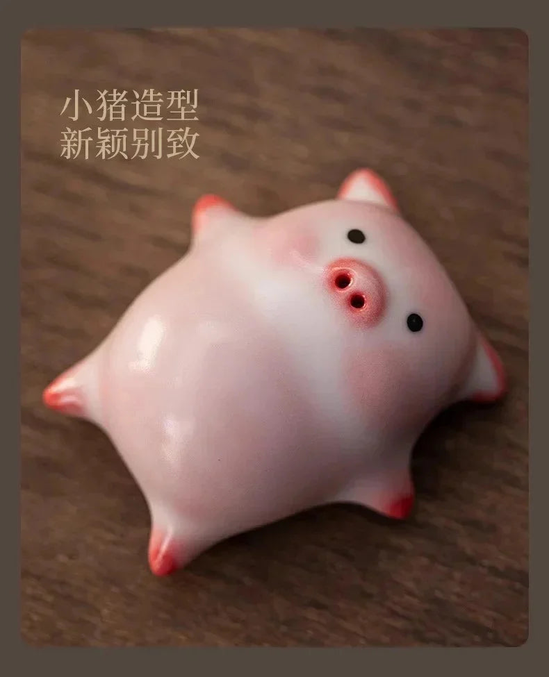 Creative Pig Inside Ceramic Teacup, Funny Bubble Spitting Pig Design, Espresso Coffee Water Mug, Cute Novelty Gift