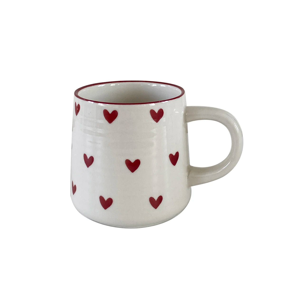 Love Ceramic Mug, Cute Little Love Ceramic Mug Coffee Cup Drinking Cup, Suitable for Home Drinking, Afternoon Tea Drinking, Office Drinking, Coffee Shop Latte Art, Souvenir, Valentine's Day Holiday Gift, Birthday Gift