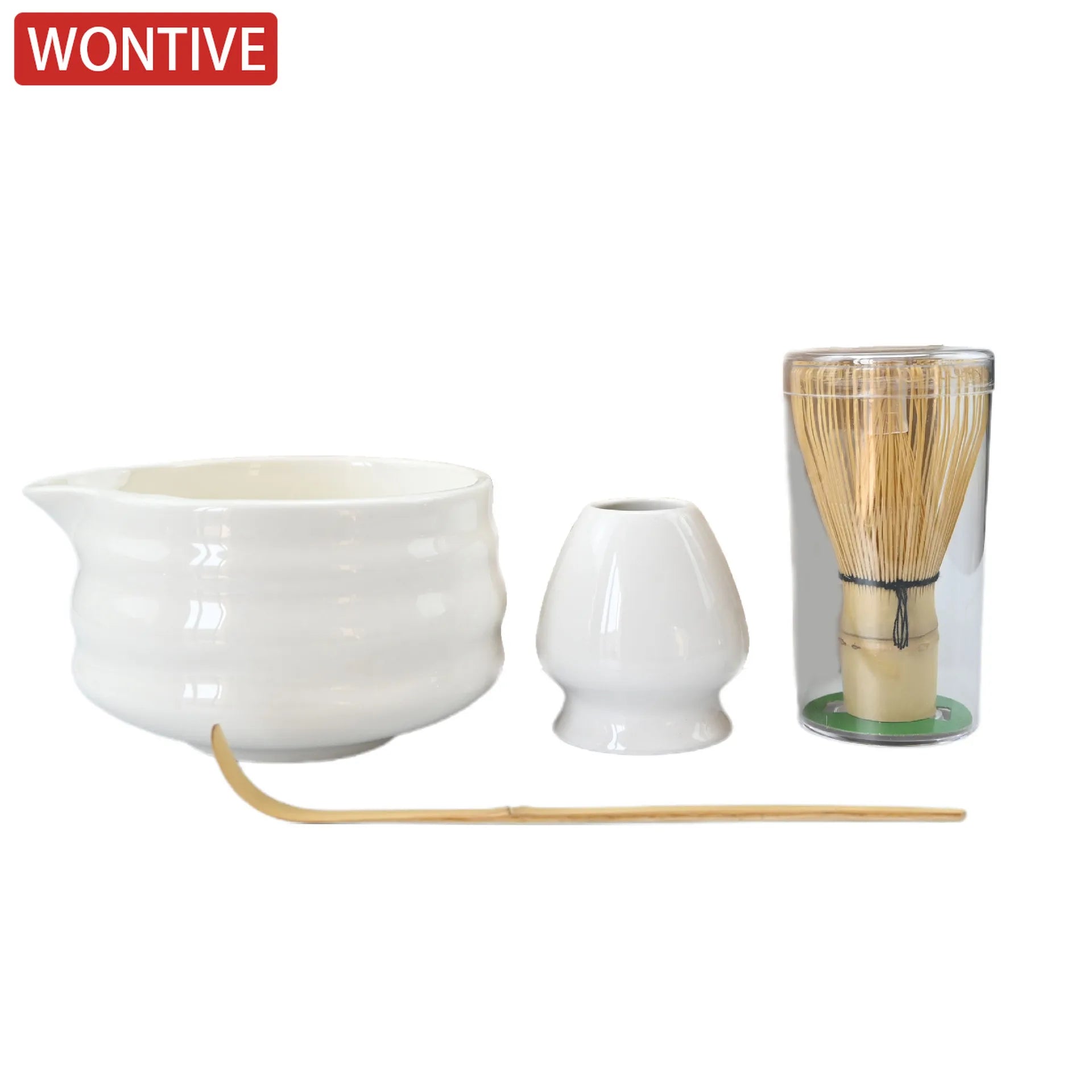1set Japanese Matcha Set, White Mouth with Matcha Bowl and Matchas Whisk Set Tea Set, Gift for Matcha"s Lovers