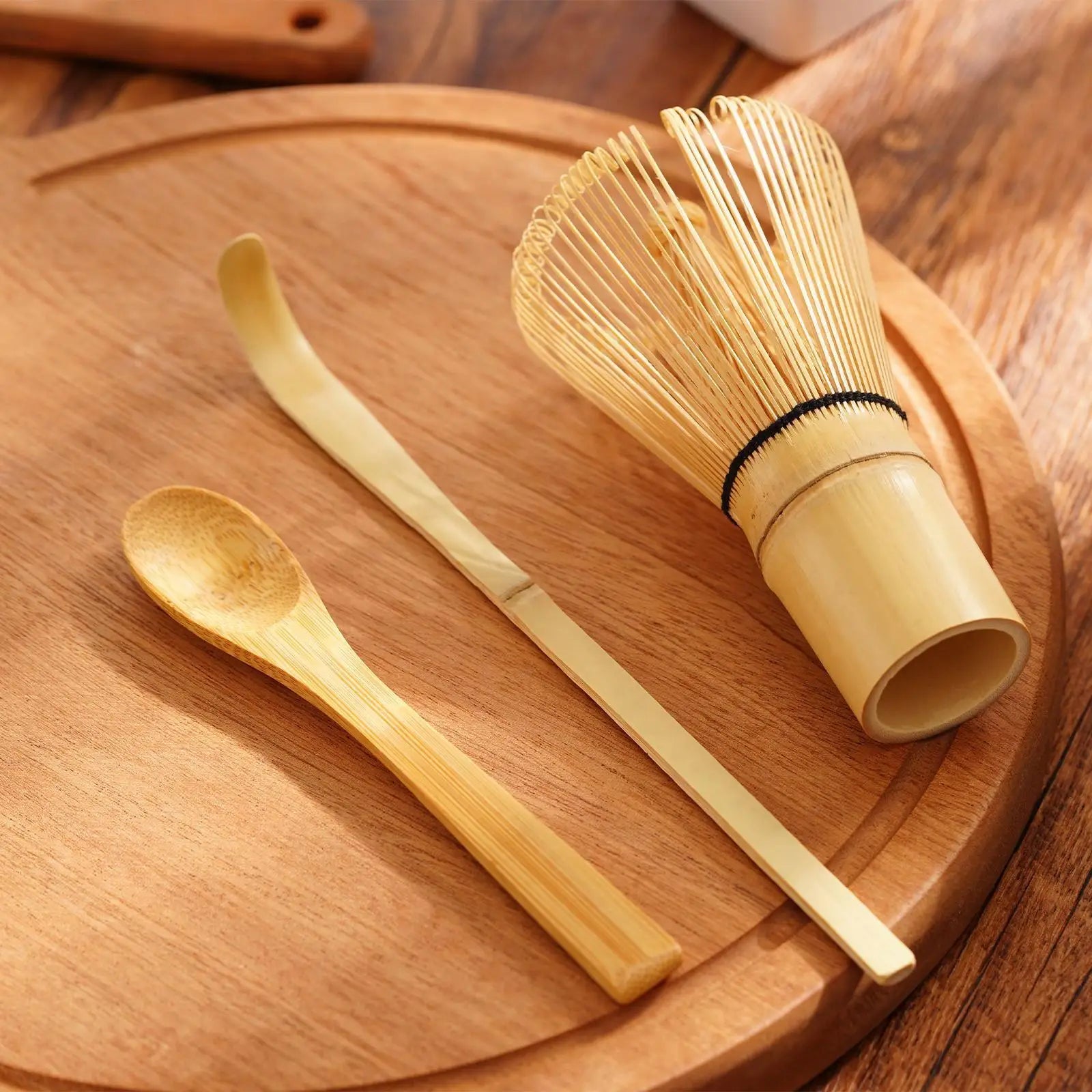 Matcha Whisk Set Multifunction Handmade Starter Kit Utensil for Ceremonial