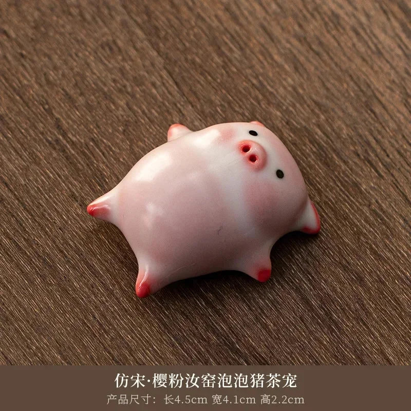 Creative Pig Inside Ceramic Teacup, Funny Bubble Spitting Pig Design, Espresso Coffee Water Mug, Cute Novelty Gift