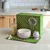 Geling Wholesale Bamboo Chasen Matcha Scoop Whisk Set Chinese Cheap Matcha Tools Set logo with Gift Packaging Box