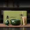 Geling Professional Japanese Ceramic Matcha Bowl Custom New Fashion Bamboo Chasen Matcha Whisk Set and Spoon