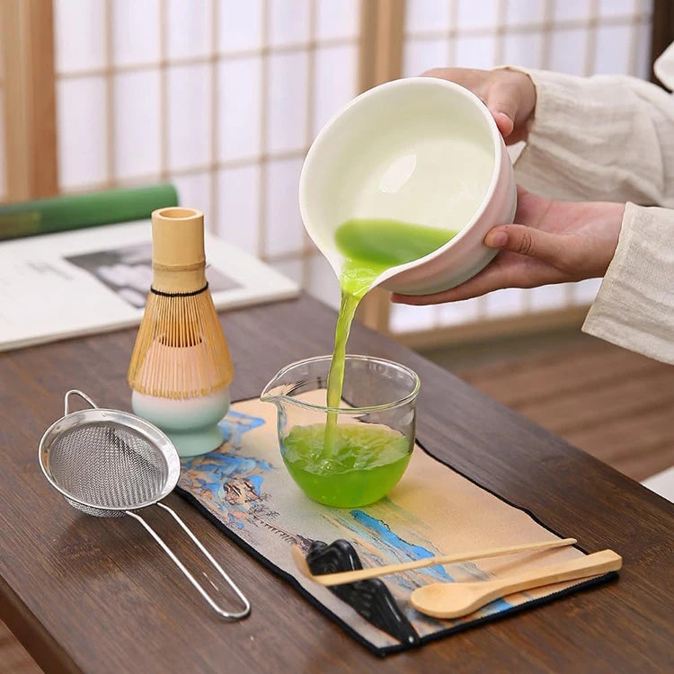 Low MOQ Japanese Ceremonial Grade Matcha Set Good Sale Ceramic Chawan Matcha Packaging with Box