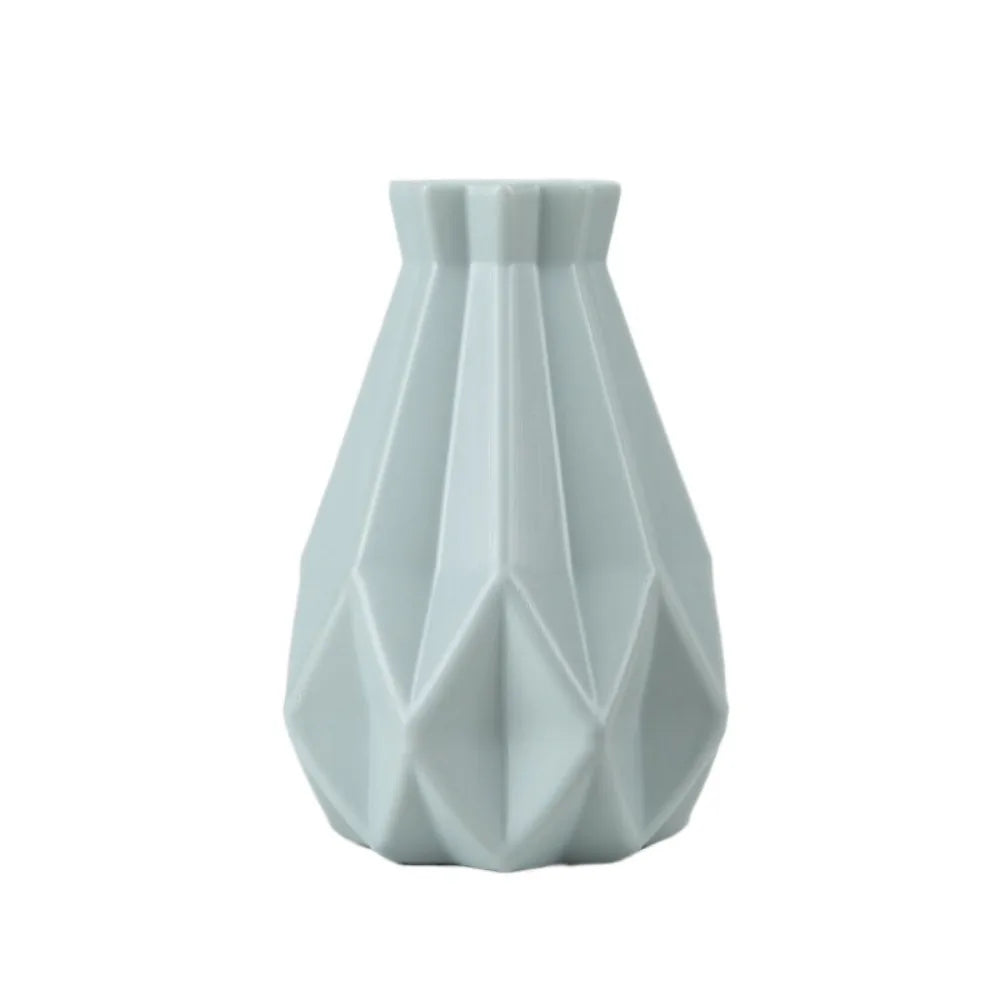 Home Decor Plastic Plastic Vases Imitation Ceramic Flower Arrangement Flower Pot Decoration Desktop Ornament Living Room