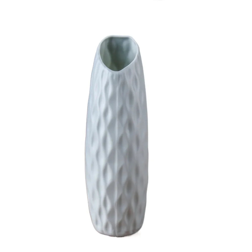 Home Decor Plastic Plastic Vases Imitation Ceramic Flower Arrangement Flower Pot Decoration Desktop Ornament Living Room
