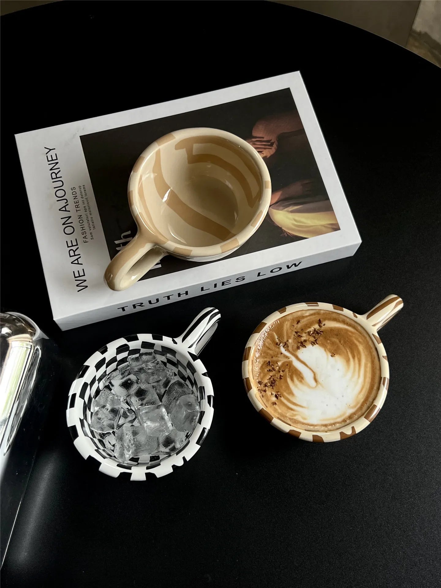 1pc Ceramic Mugs Coffee Cups Irregular Flower Milk Tea Cup ins korean style Oatmeal Breakfast Mug Drinkware Kitchen