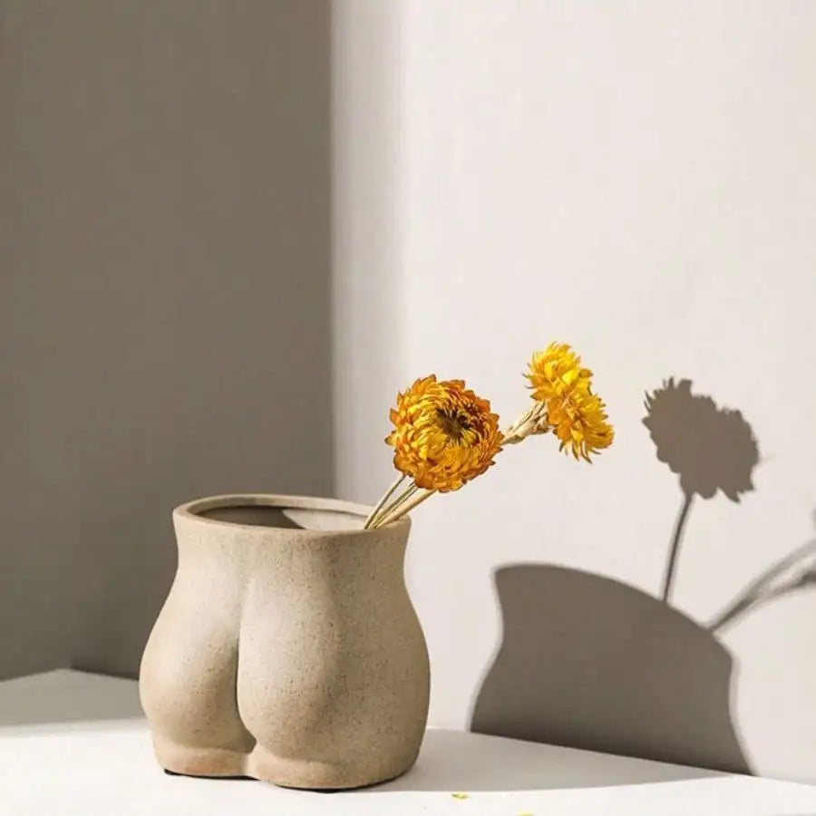 Creative Ceramic Vase Retro Home Decor Elegant Desktop Flower Pot Room Decoration Living Room Table Decoration and Accessories
