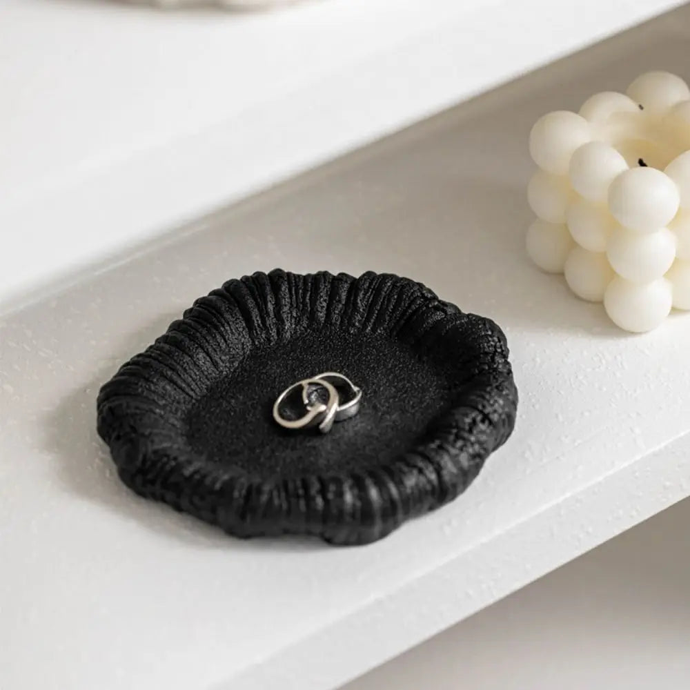 Ceramic Jewelry Storage Tray Creative Portable Jewelry Display Rack Artistic Multi-Function Storage Plate Photography Props