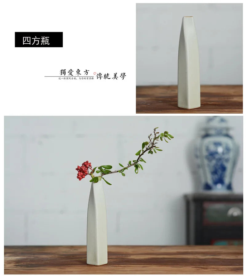 Macaron Ceramic Flower Vase Ins Plant Bottle Porcelain Bottles Bedroom Tabletop Decor Ornament Office Living Room Vase Ornament