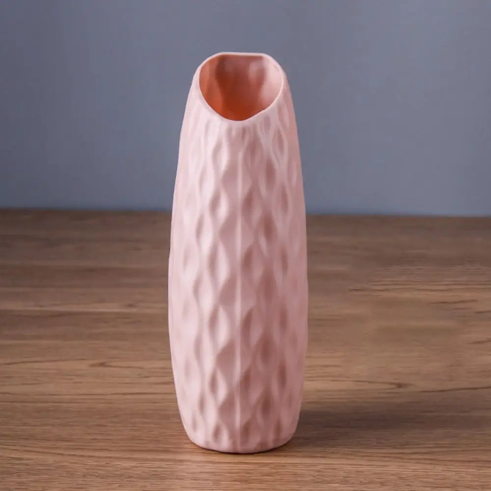 Home Decor Plastic Plastic Vases Imitation Ceramic Flower Arrangement Flower Pot Decoration Desktop Ornament Living Room