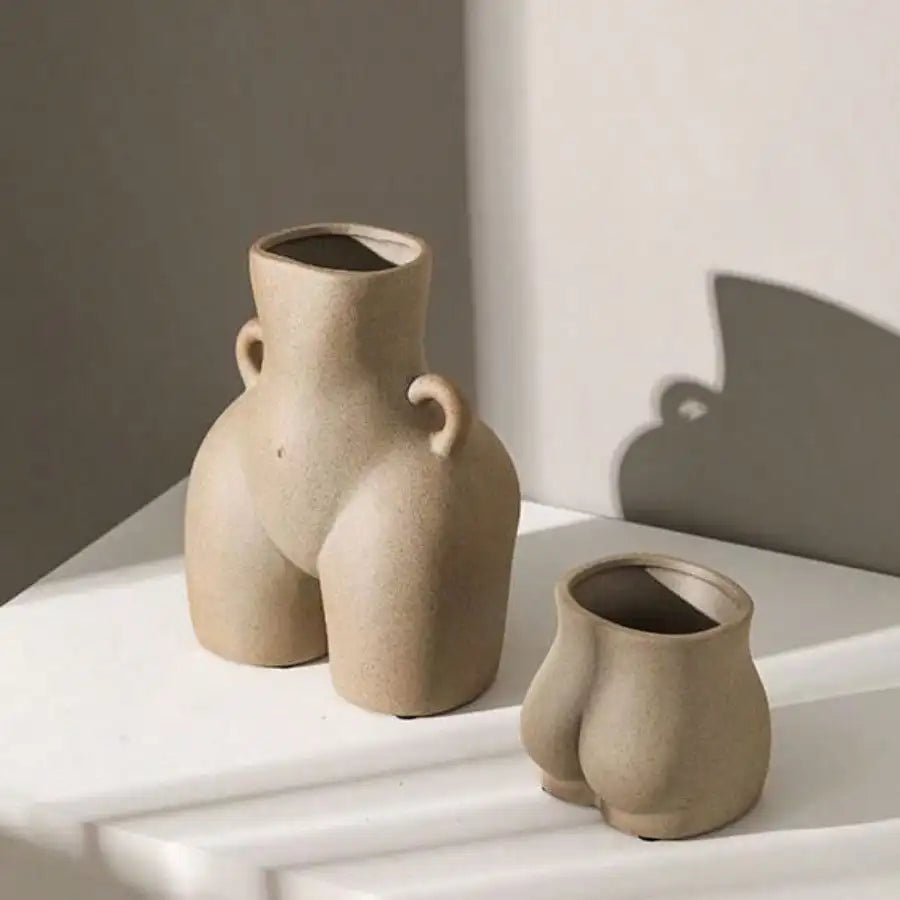 Creative Ceramic Vase Retro Home Decor Elegant Desktop Flower Pot Room Decoration Living Room Table Decoration and Accessories