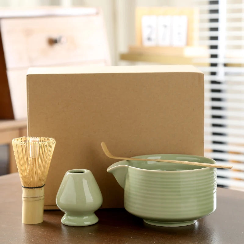 Japanese Matcha Tea Set Whisk Stand Tea Ceremony Matcha Bowl Grinder Brushes Tea Tools Holder Tea-making Tea Accessories