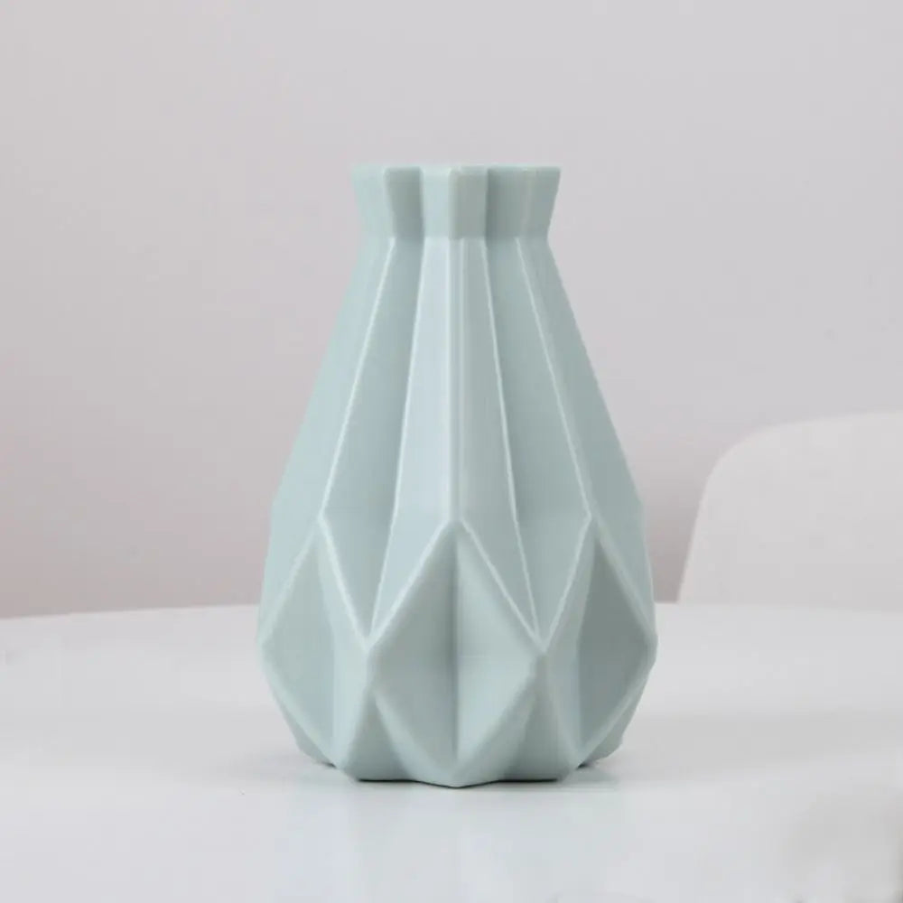 Home Decor Plastic Plastic Vases Imitation Ceramic Flower Arrangement Flower Pot Decoration Desktop Ornament Living Room