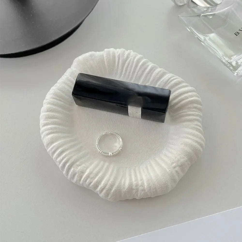 Ceramic Jewelry Storage Tray Creative Portable Jewelry Display Rack Artistic Multi-Function Storage Plate Photography Props