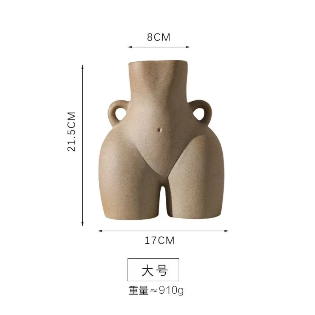 Creative Ceramic Vase Retro Home Decor Elegant Desktop Flower Pot Room Decoration Living Room Table Decoration and Accessories