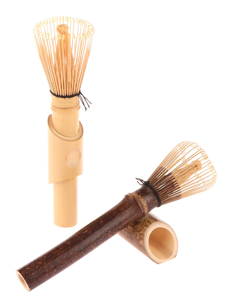 Matcha Whisk With Long Handle Matcha Powder Brush Tool Matcha Ceremony Accessory Japanese Style Handcurled Bamboo Tea Whisk