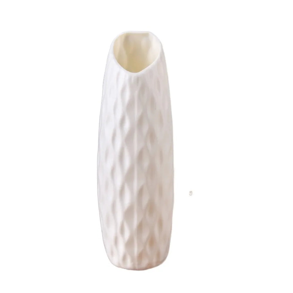 Home Decor Plastic Plastic Vases Imitation Ceramic Flower Arrangement Flower Pot Decoration Desktop Ornament Living Room