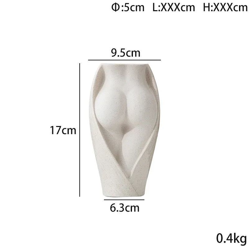 Decorative vases for flowers modern flower vase decoration home room decor nordic ceramic vase dried flower pots art plant pot