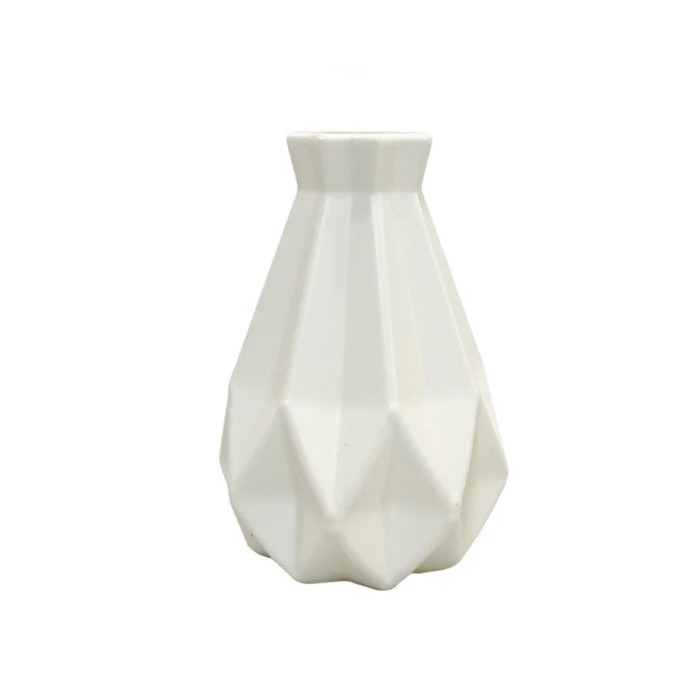 Home Decor Plastic Plastic Vases Imitation Ceramic Flower Arrangement Flower Pot Decoration Desktop Ornament Living Room