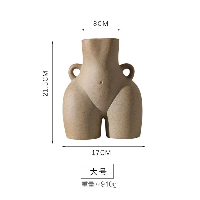 Creative Ceramic Vase Retro Home Decor Elegant Desktop Flower Pot Room Decoration Living Room Table Decoration and Accessories