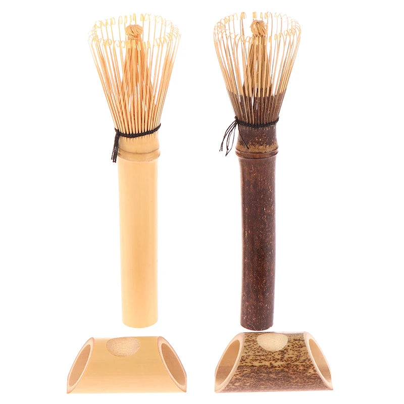 Matcha Whisk With Long Handle Matcha Powder Brush Tool Matcha Ceremony Accessory Japanese Style Handcurled Bamboo Tea Whisk