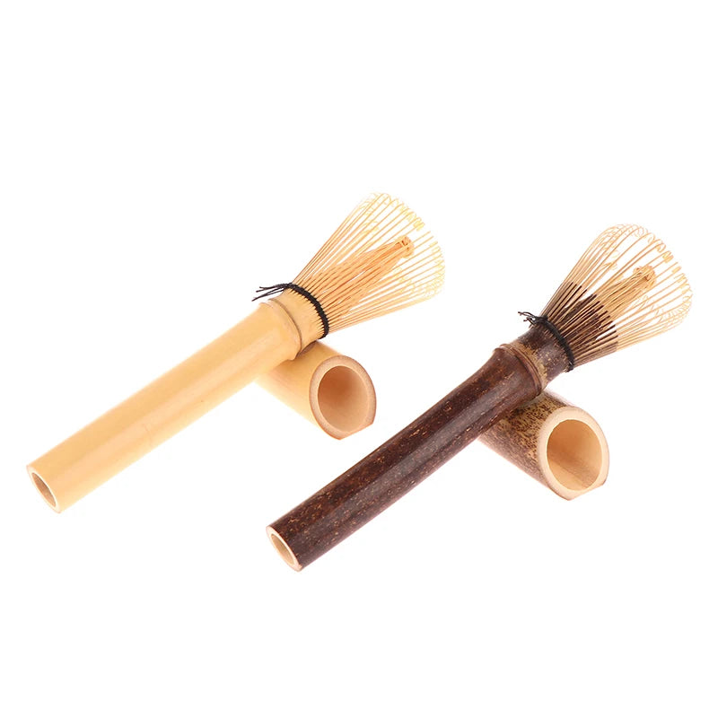 Matcha Whisk With Long Handle Matcha Powder Brush Tool Matcha Ceremony Accessory Japanese Style Handcurled Bamboo Tea Whisk