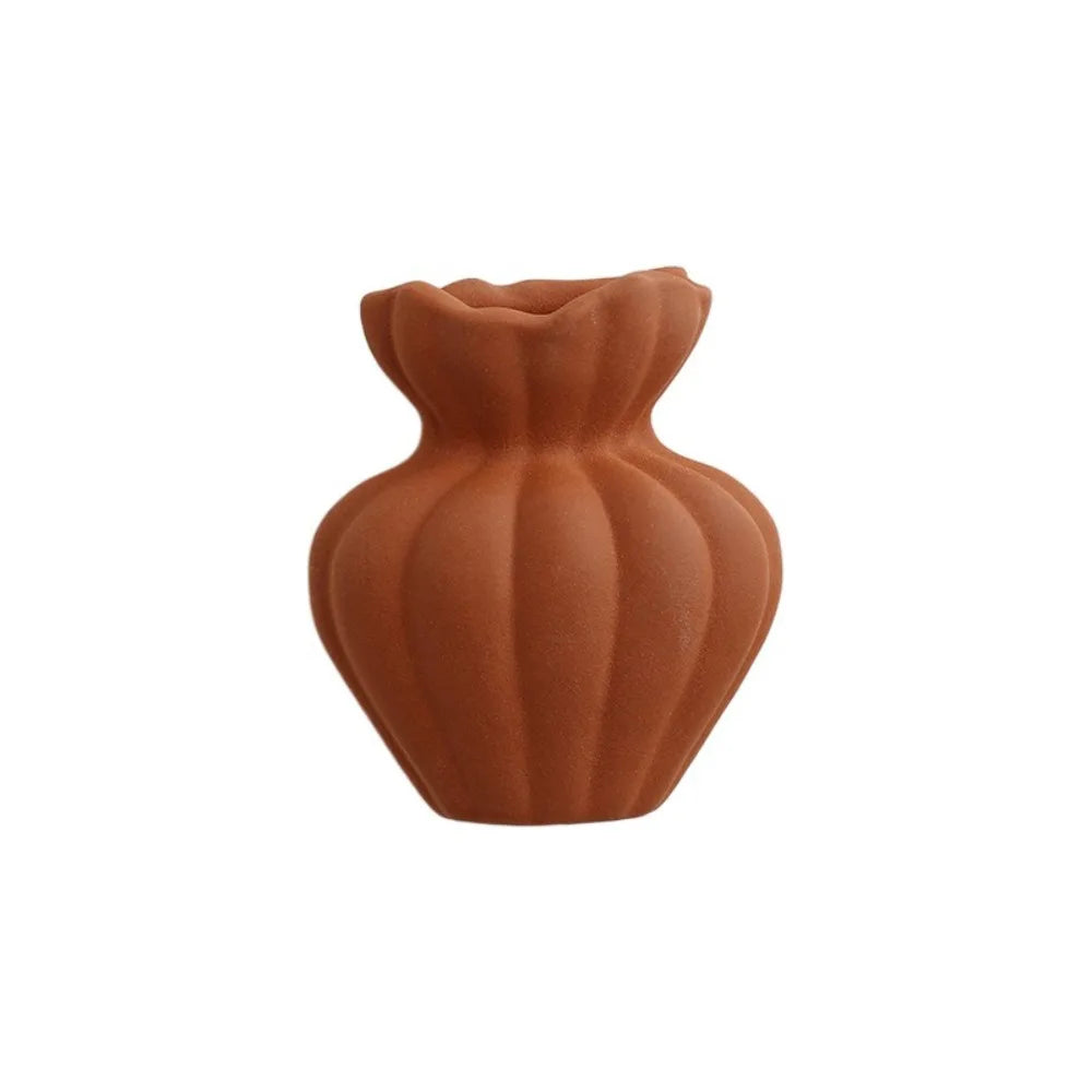 Ceramic Vases Refrigerator Stickers Decorative Exquisite Magnetic Sticker Mini Stylish Simulation Flower Vase Living Room