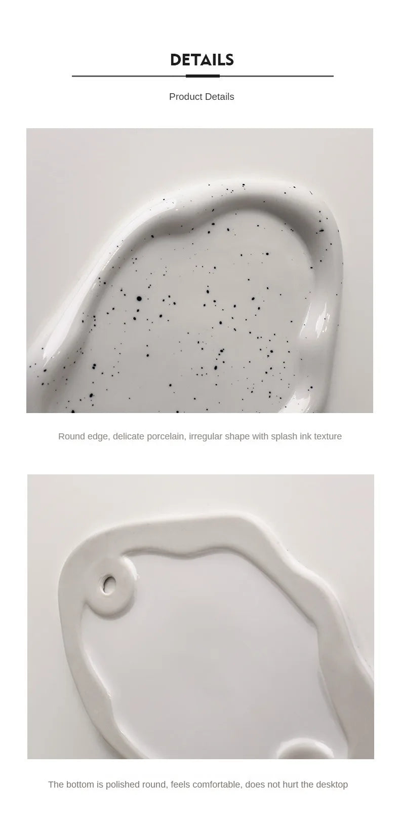 Creative Home Light Luxury Decoration Tray Ceramic Storage Tray Fruit Snack Tray Coffee Table Jewelry Tray Ins Decoration