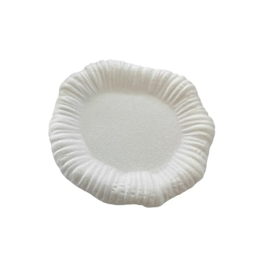 Ceramic Jewelry Storage Tray Creative Portable Jewelry Display Rack Artistic Multi-Function Storage Plate Photography Props