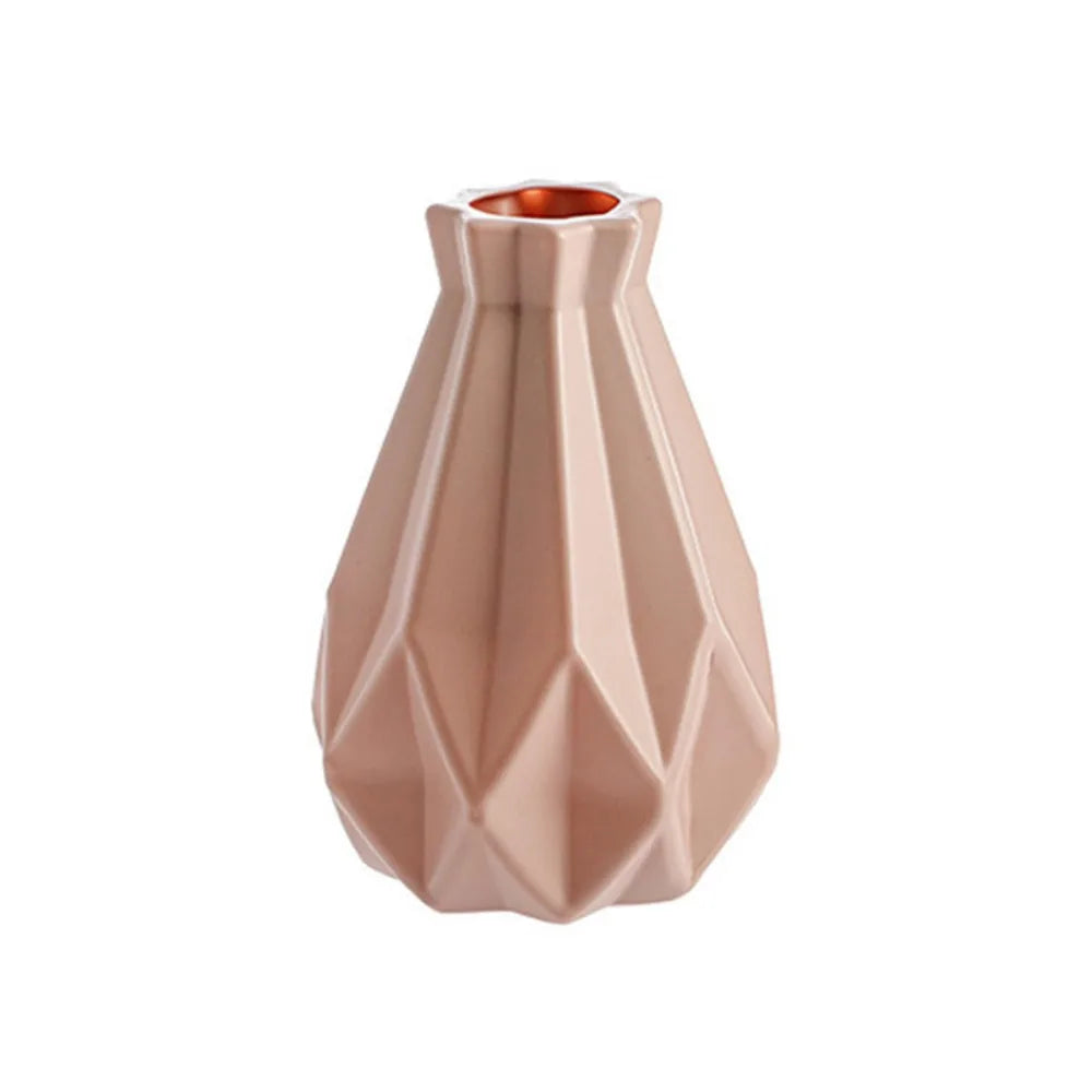 Home Decor Plastic Plastic Vases Imitation Ceramic Flower Arrangement Flower Pot Decoration Desktop Ornament Living Room