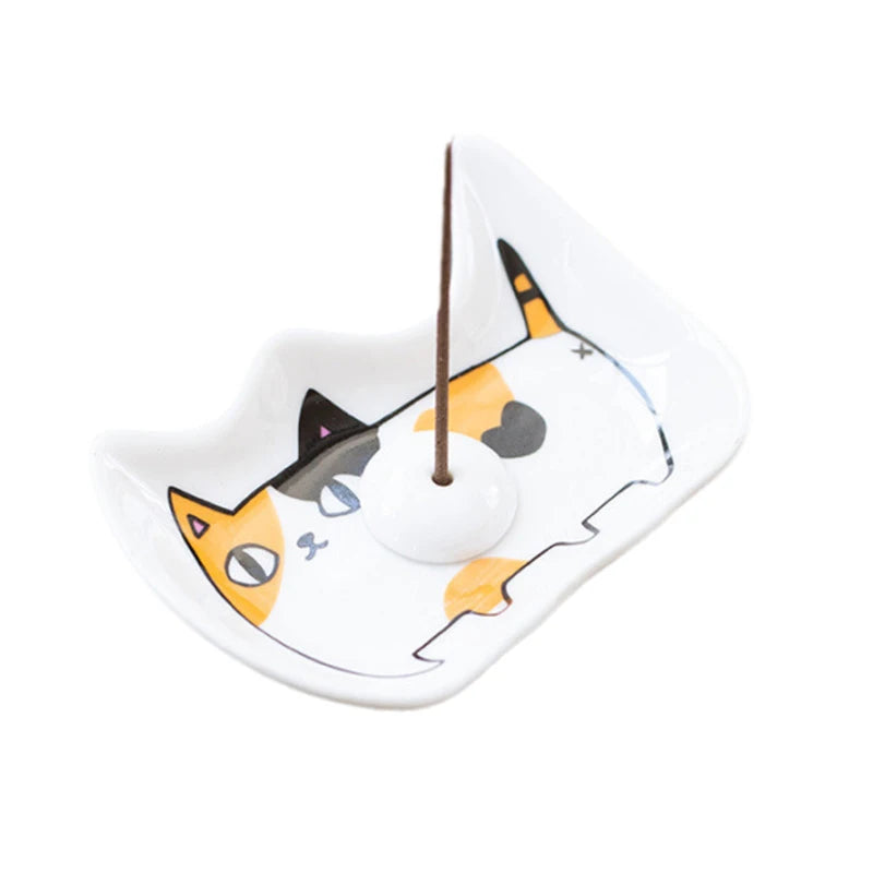Ceramic Seasoning Dish Create Meaning Dish Japanese Cartoon Cute Cat Sauce Vinegar Dish Decoration Piece Wasabi Soy Sauce Dish