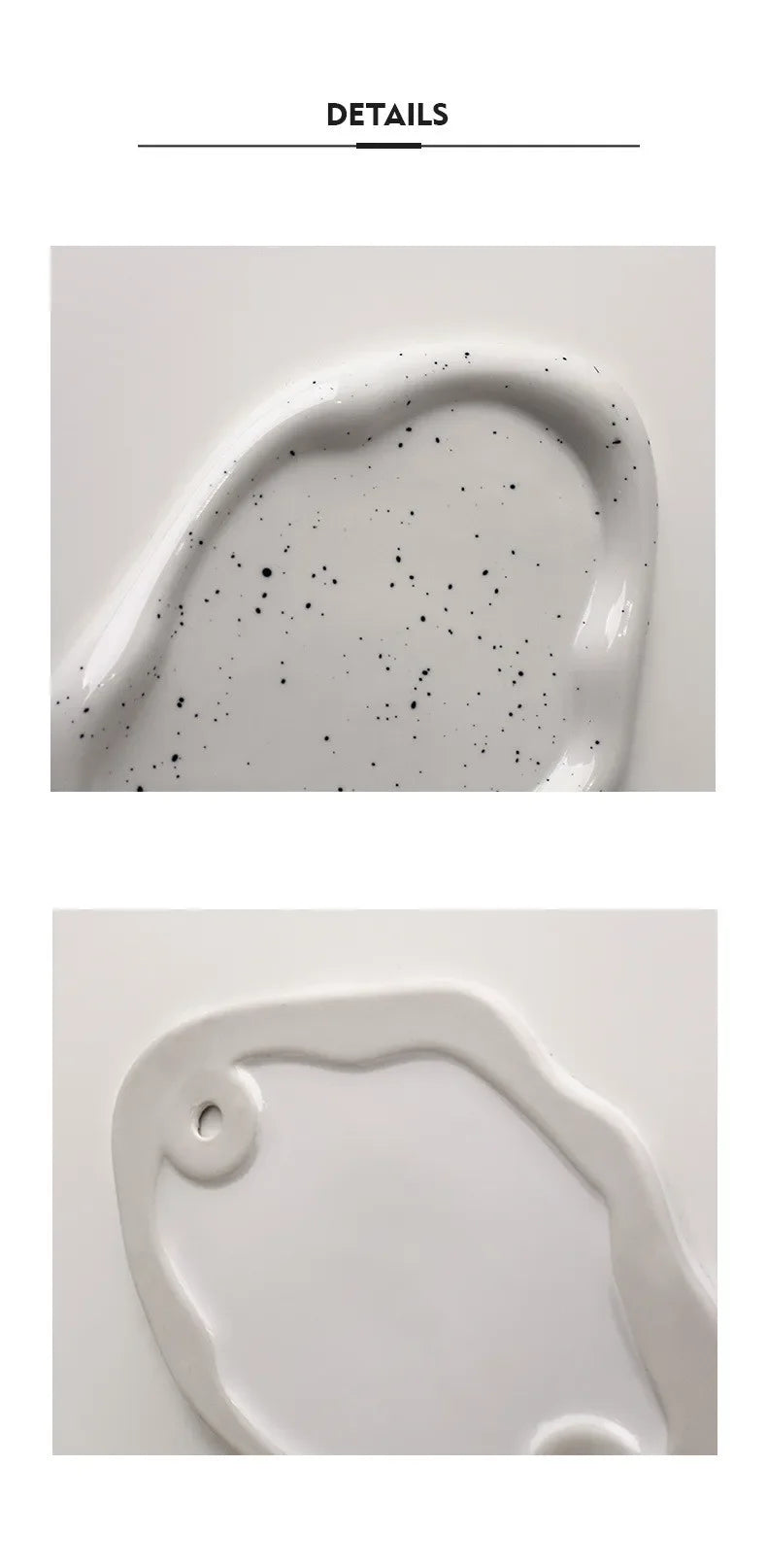 Nordic Silver Plated Ceramic Dish Irregular Tray Decorative Jewelry Organizer ins Creative Tray Luxury Ceramic Storage Tray