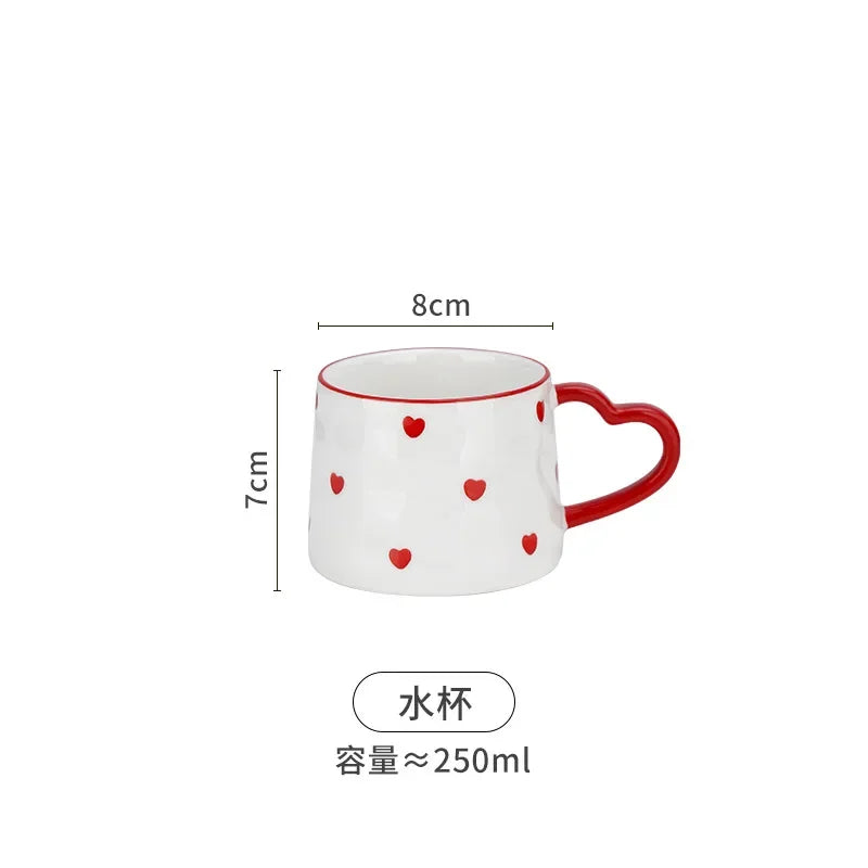 European Ceramic Coffee Cup Pot with Set Vintage English Afternoon Tea Large Teacups Coffe Cup Tea Cup