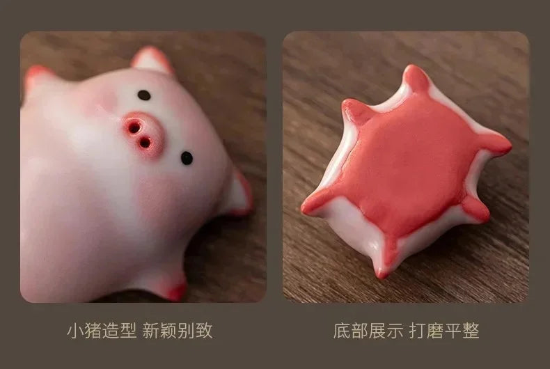 Creative Pig Inside Ceramic Teacup, Funny Bubble Spitting Pig Design, Espresso Coffee Water Mug, Cute Novelty Gift