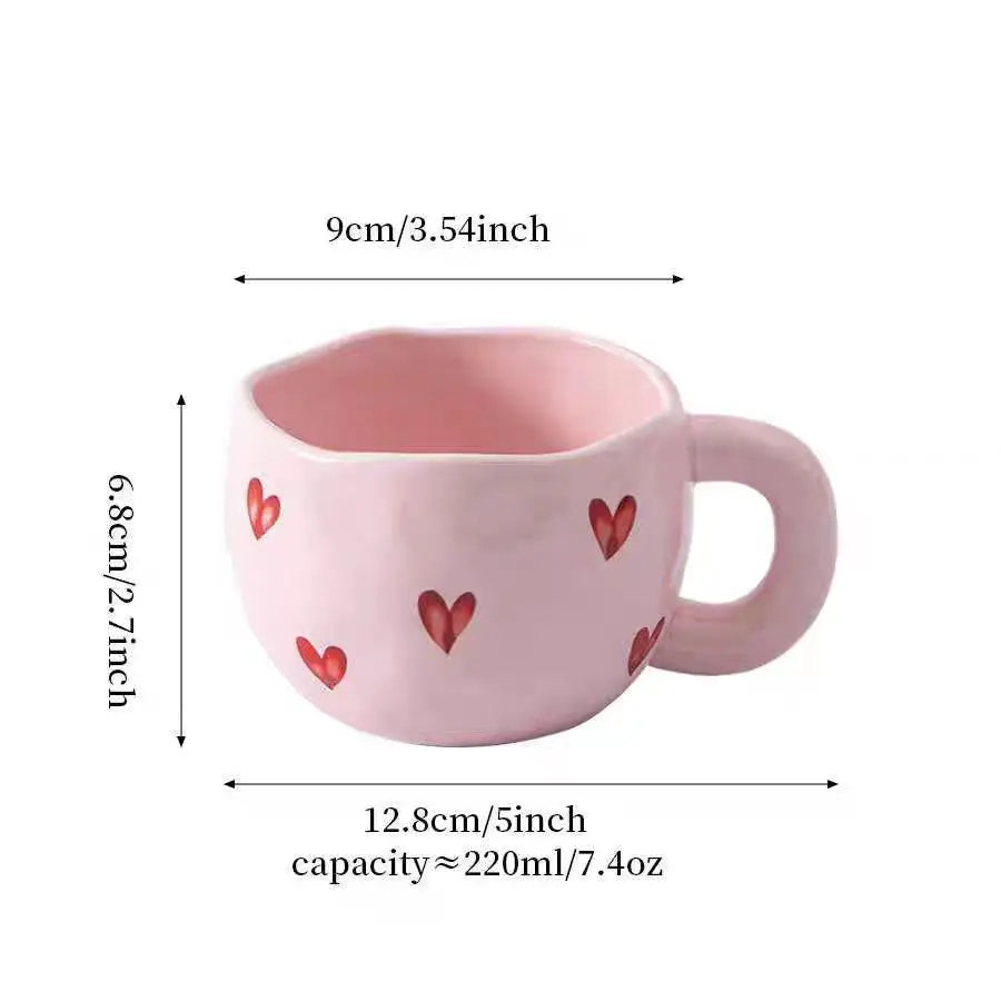 Creative Love Makeup High Beauty Ceramic Water Cup
